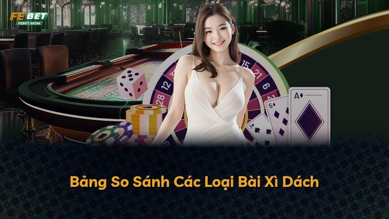 Bảng So Sánh Các Loại Bài Xì Dách