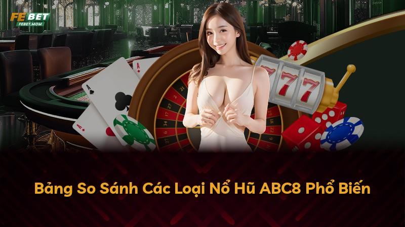 Bảng So Sánh Các Loại Nổ Hũ ABC8 Phổ Biến