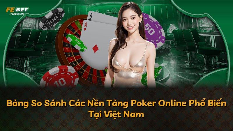 Bảng So Sánh Các Nền Tảng Poker Online Phổ Biến Tại Việt Nam