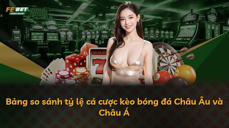 Bảng so sánh tỷ lệ cá cược kèo bóng đá Châu Âu và Châu Á