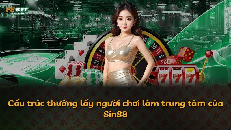 Cấu trúc thưởng lấy người chơi làm trung tâm của Sin88
