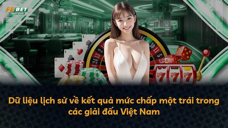 Dữ liệu lịch sử về kết quả mức chấp một trái trong các giải đấu Việt Nam