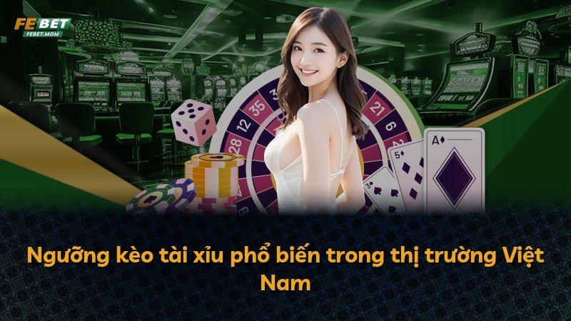 Ngưỡng kèo tài xỉu phổ biến trong thị trường Việt Nam