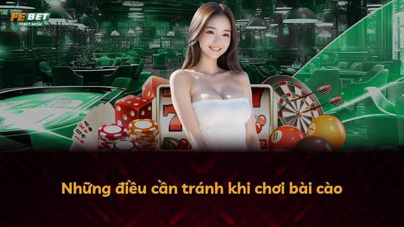 Những điều cần tránh khi chơi bài cào