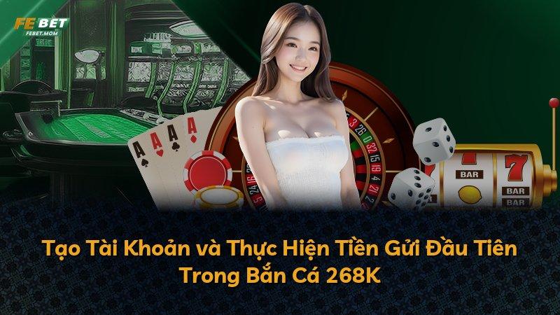 Tạo Tài Khoản và Thực Hiện Tiền Gửi Đầu Tiên Trong Bắn Cá 268K